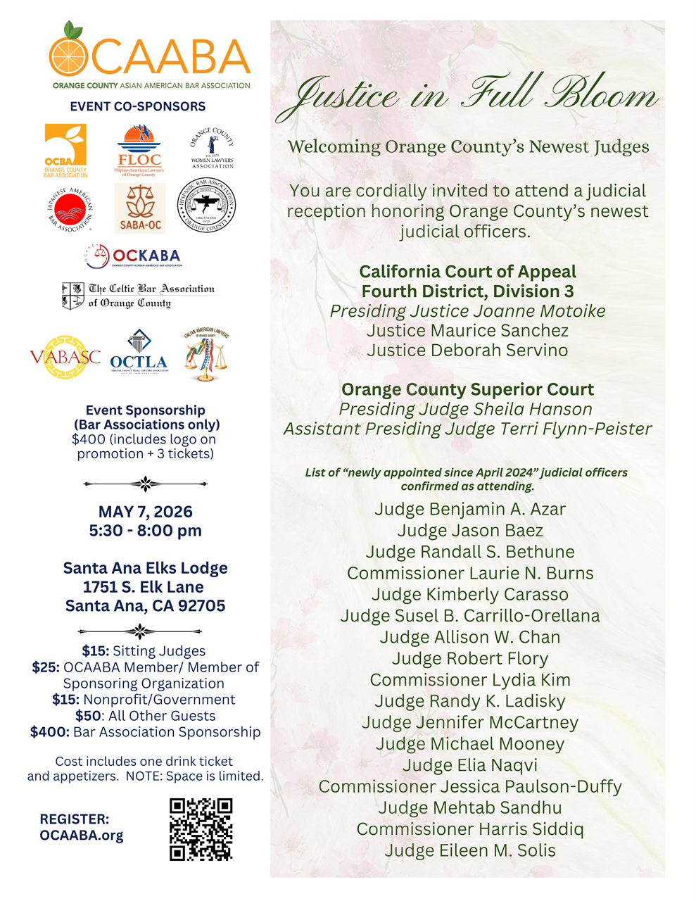 Justice in Full Bloom — Judicial Reception